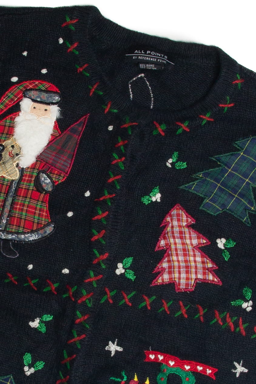 Vintage Black Ugly Christmas Cardigan 62347