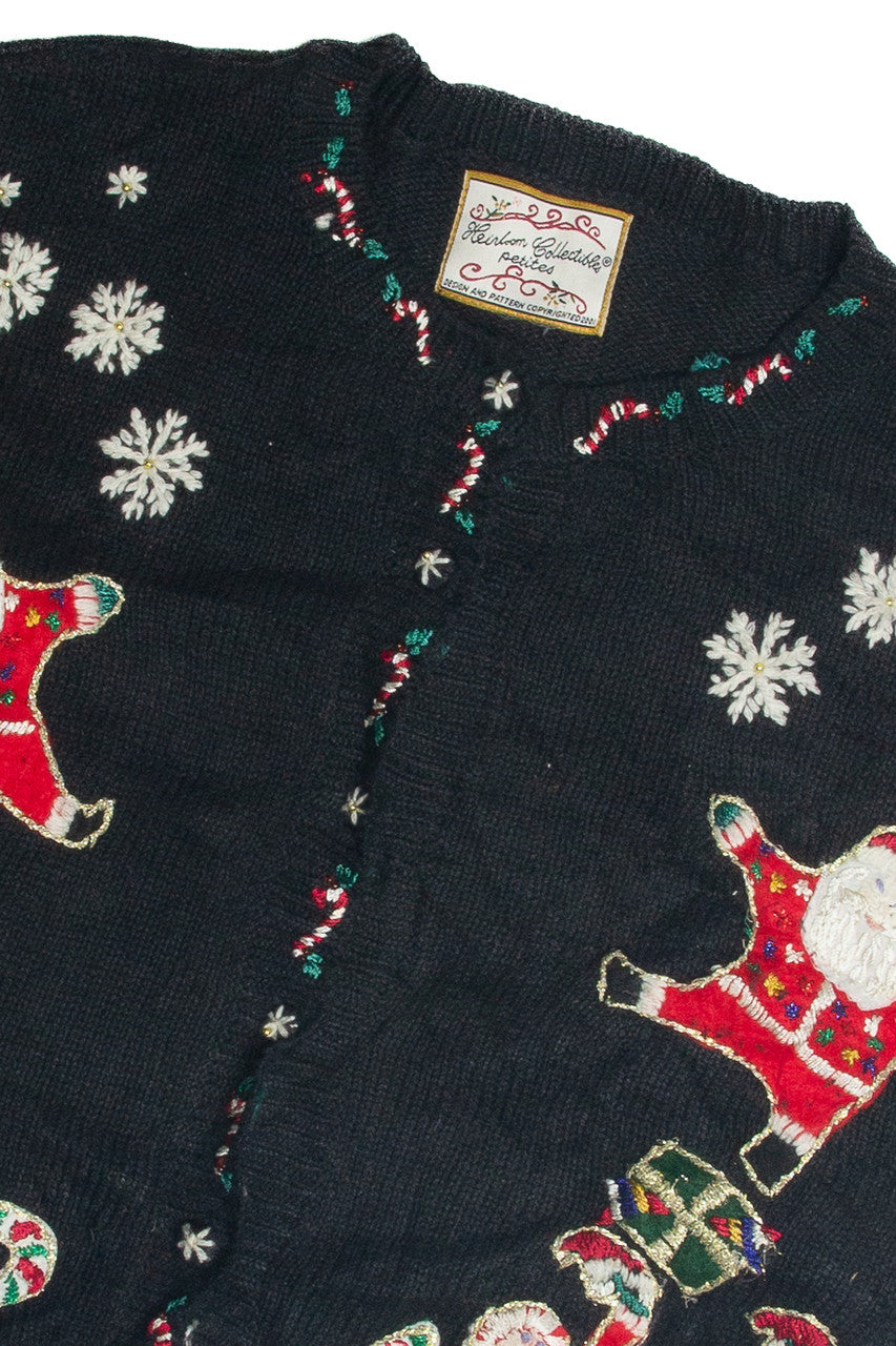 Vintage Black Ugly Christmas Cardigan 62417