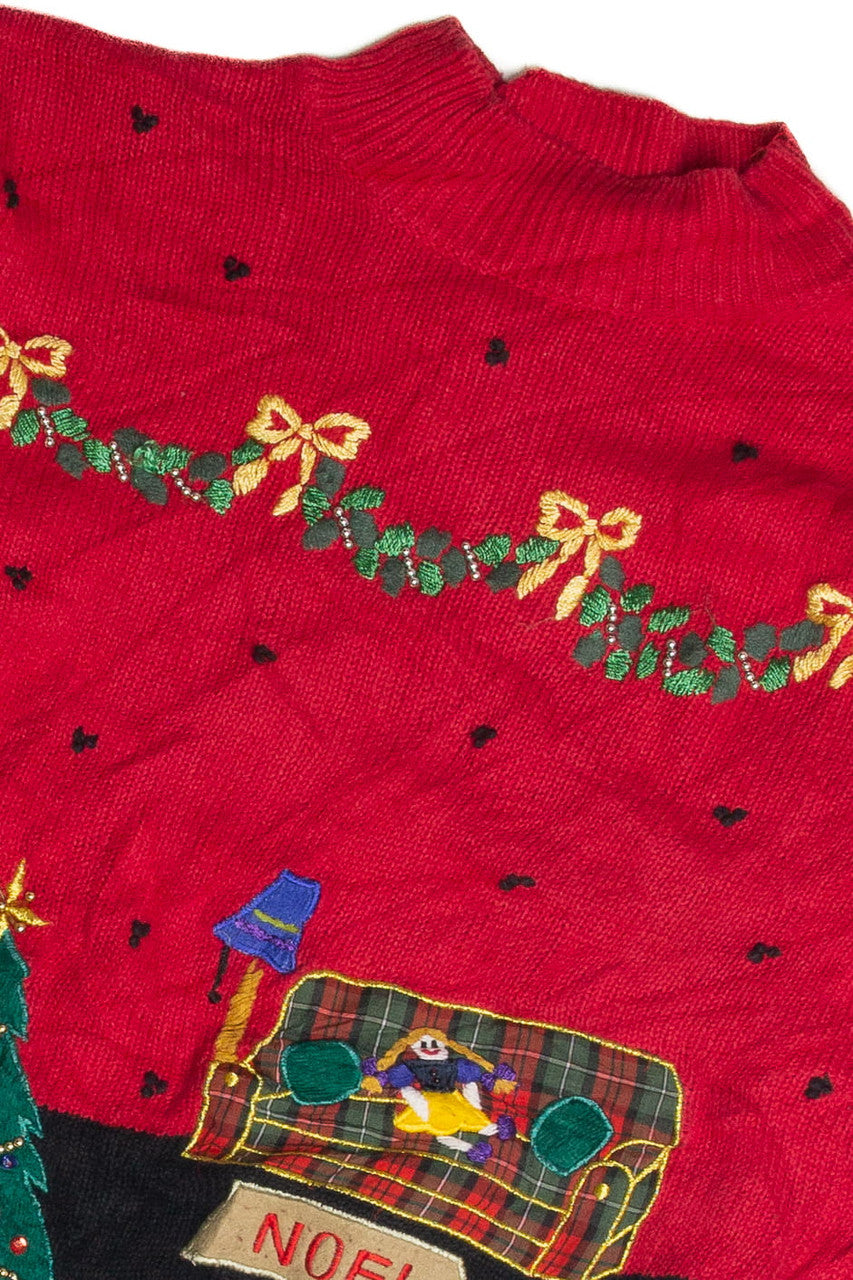 Vintage Red Ugly Christmas Sweater 59816