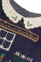 Vintage Collared Ugly Christmas Sweater 59589