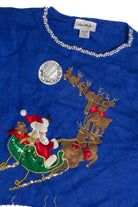 Vintage Blue Ugly Christmas Sweater 62888