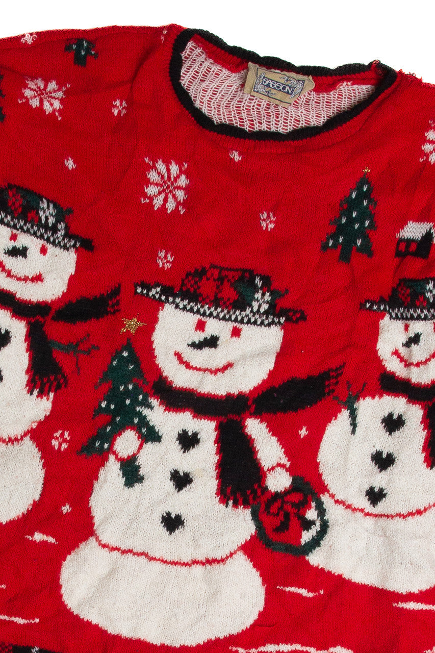 Vintage Red Ugly Christmas Sweater 62837
