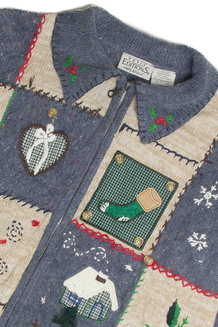 Vintage Ugly Christmas Cardigan 60945