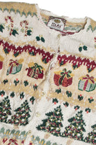 Vintage White Ugly Christmas Cardigan 62457