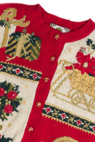 Vintage Red Ugly Christmas Cardigan 62810