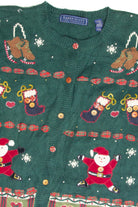 Vintage Green Ugly Christmas Cardigan 63233