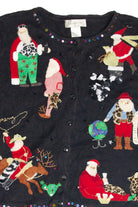Vintage Black Ugly Christmas Cardigan 63441