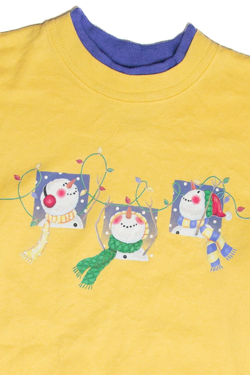 Vintage Yellow Ugly Christmas Sweatshirt 63014