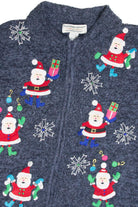 Vintage Blue Ugly Christmas Cardigan 63320