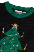 Vintage Black Ugly Christmas Sweater 59684