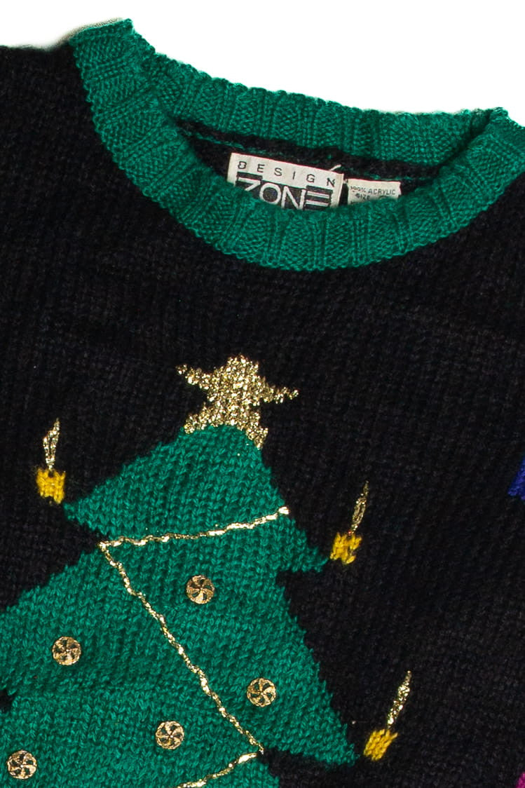 Vintage Black Ugly Christmas Sweater 59684
