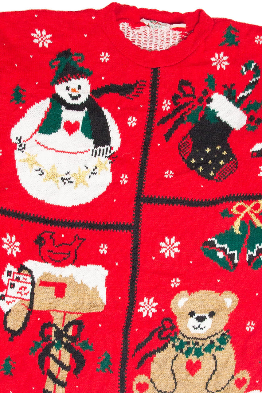 Vintage Red Ugly Christmas Pullover 63337