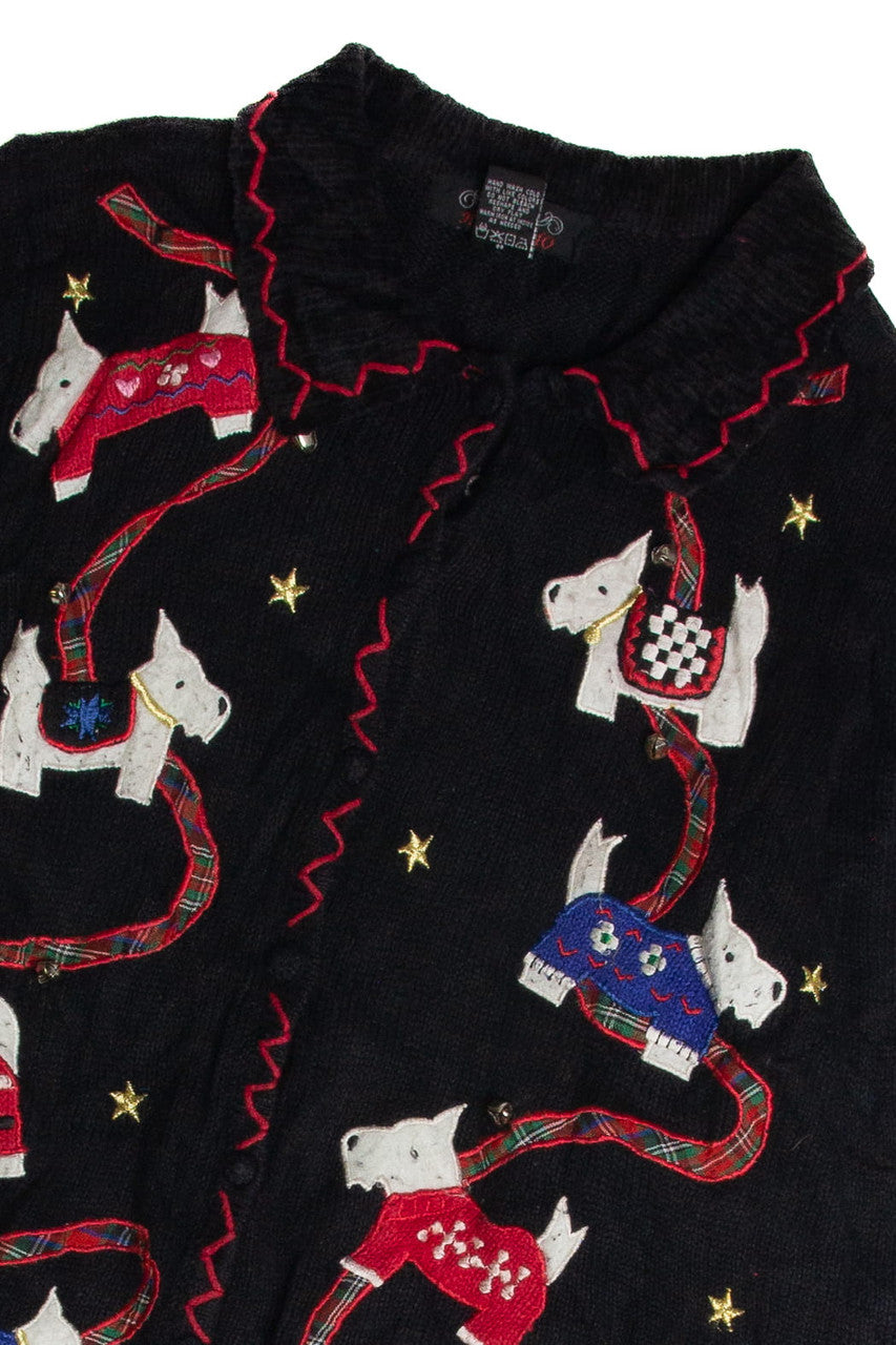 Vintage Black Ugly Christmas Cardigan 62880