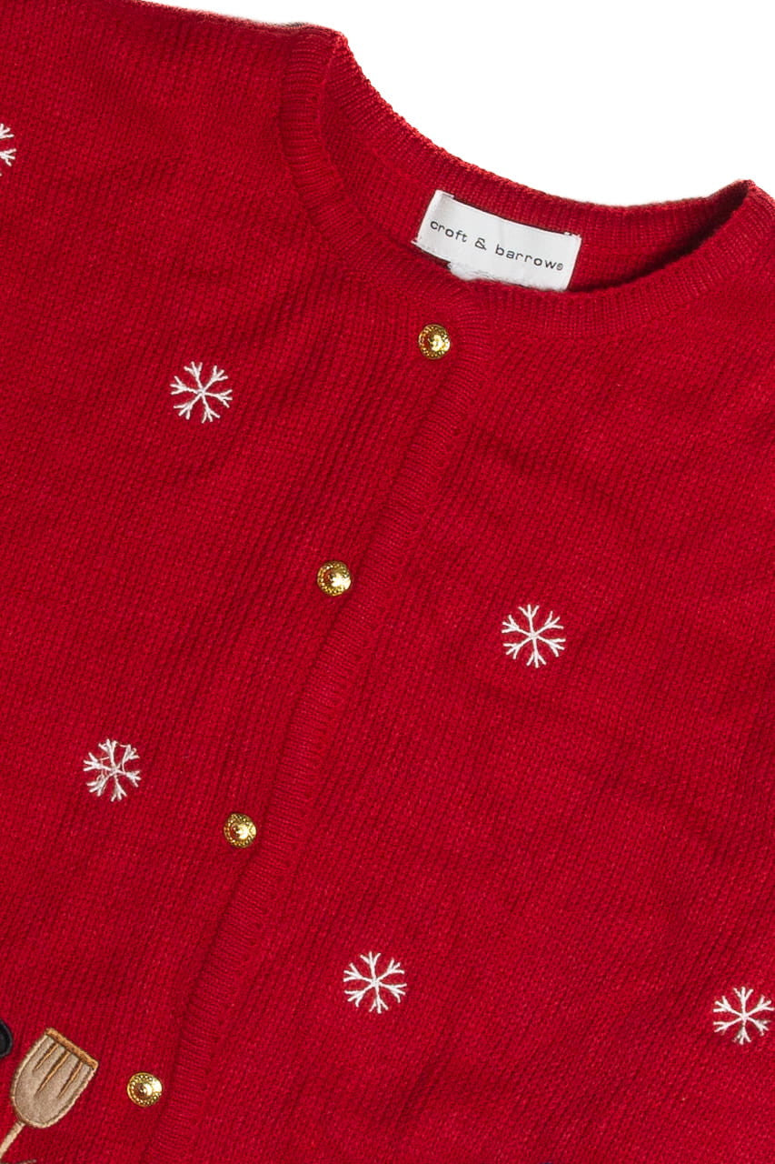 Vintage Red Ugly Christmas Cardigan 62307