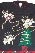 Vintage Black Ugly Christmas Pullover 63394