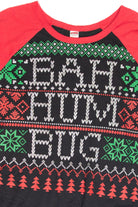 "Bah Hum Bug" Red Holiday Sweatshirt