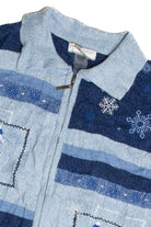 Vintage Blue Ugly Christmas Cardigan 62630