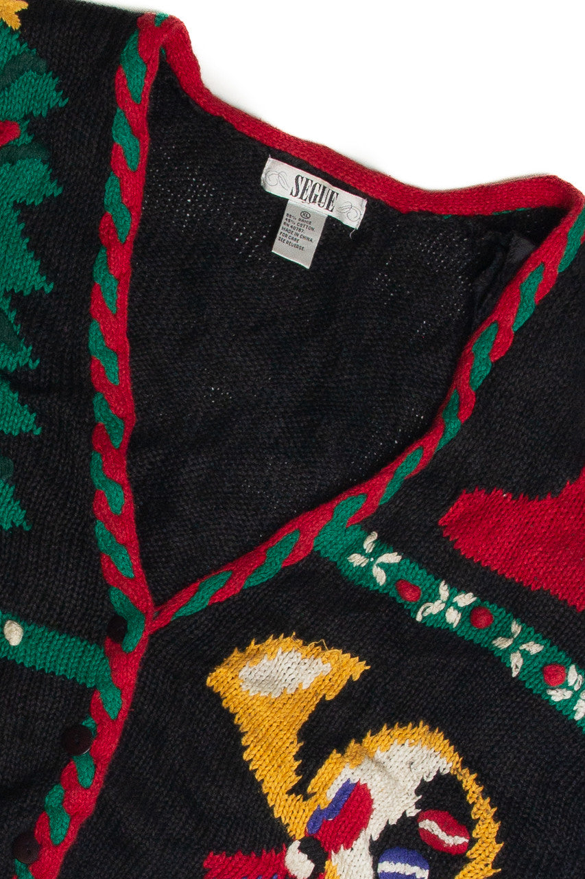 Vintage Black Ugly Christmas Cardigan 59972