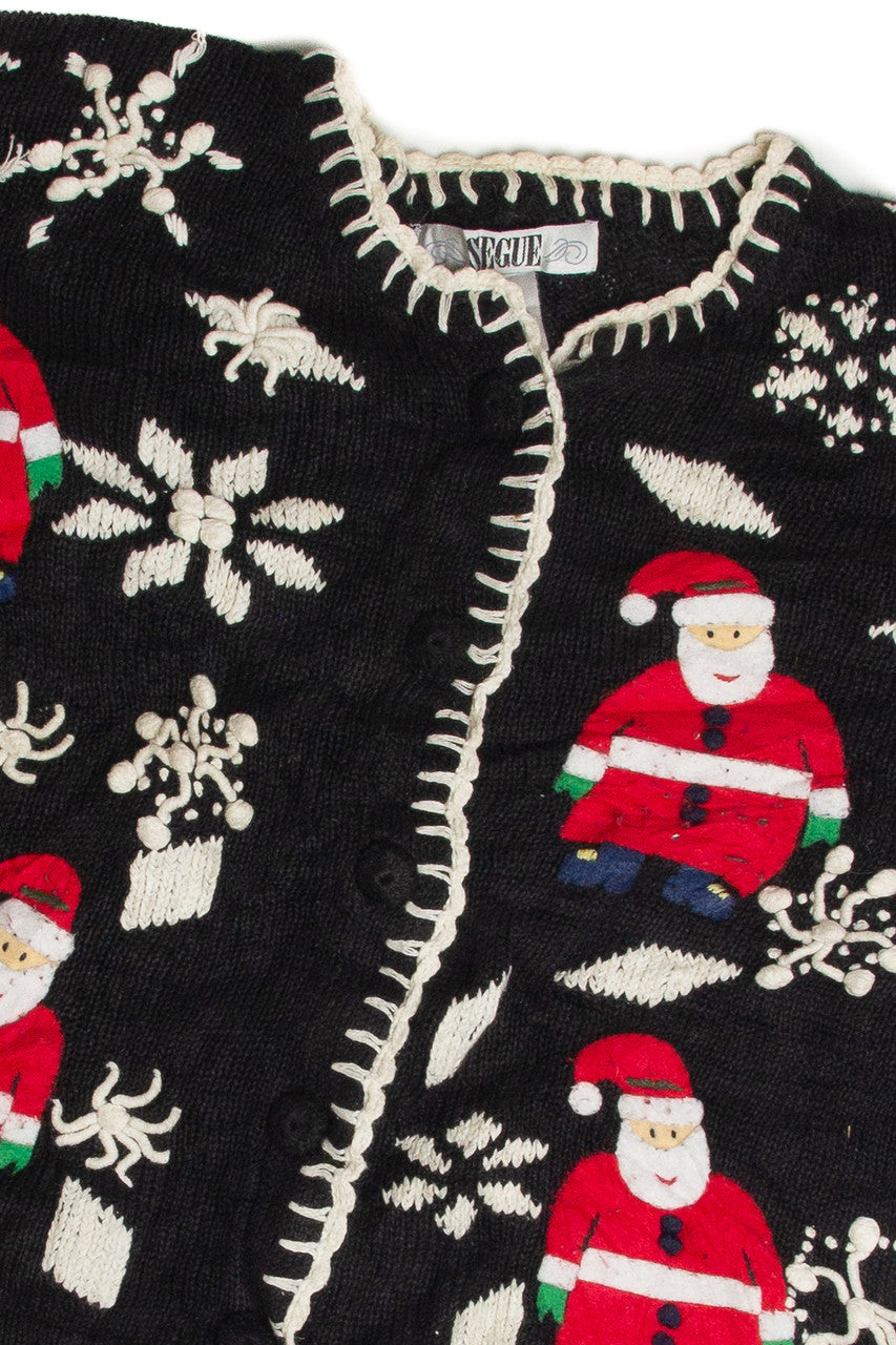 Vintage Black Ugly Christmas Cardigan 62869
