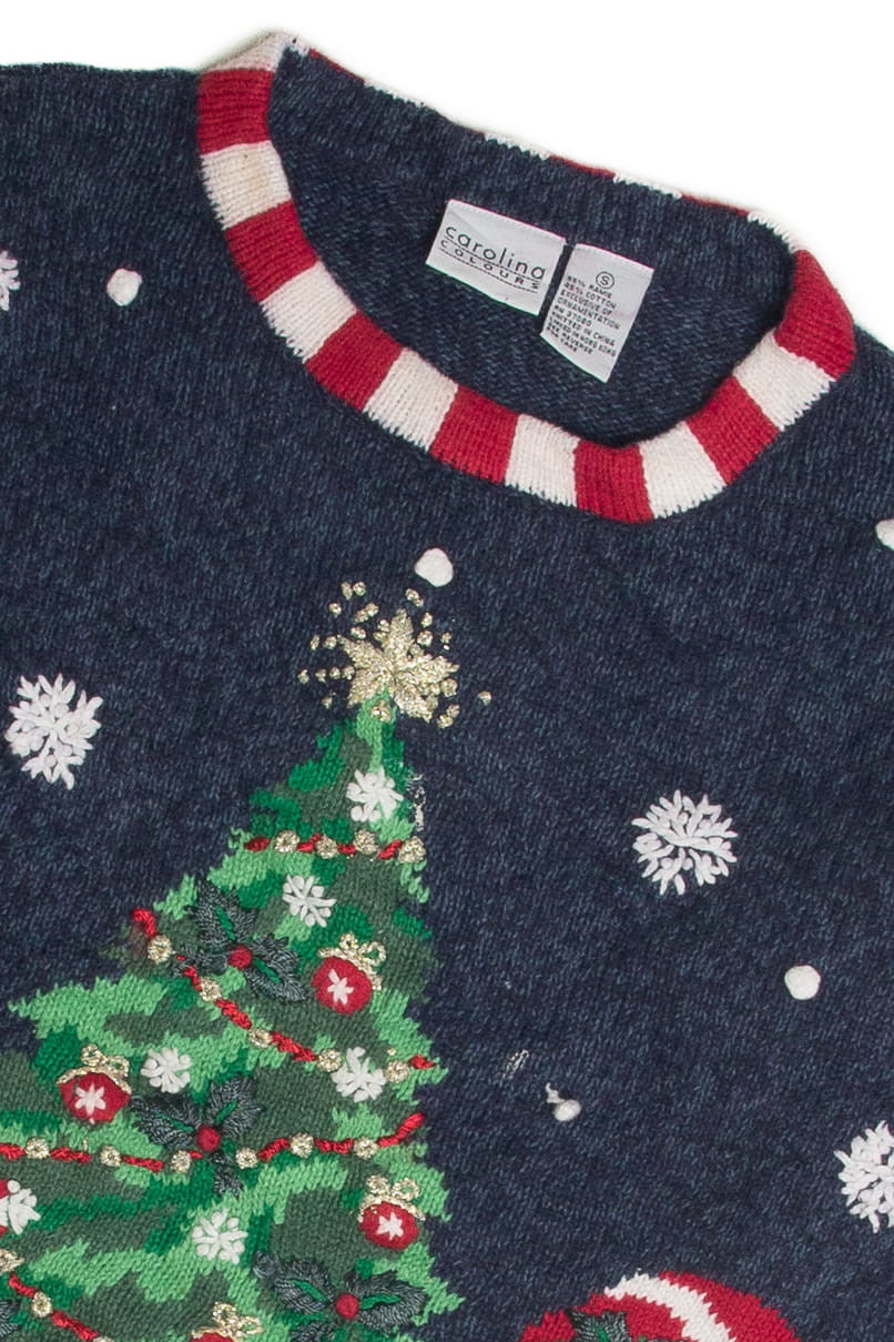 Vintage Blue Ugly Christmas Sweater 60905