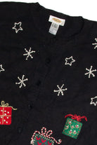 Vintage Black Ugly Christmas Cardigan 59865
