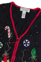 Vintage Black Ugly Christmas Vest 59730