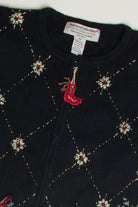 Vintage Black Ugly Christmas Cardigan 59916