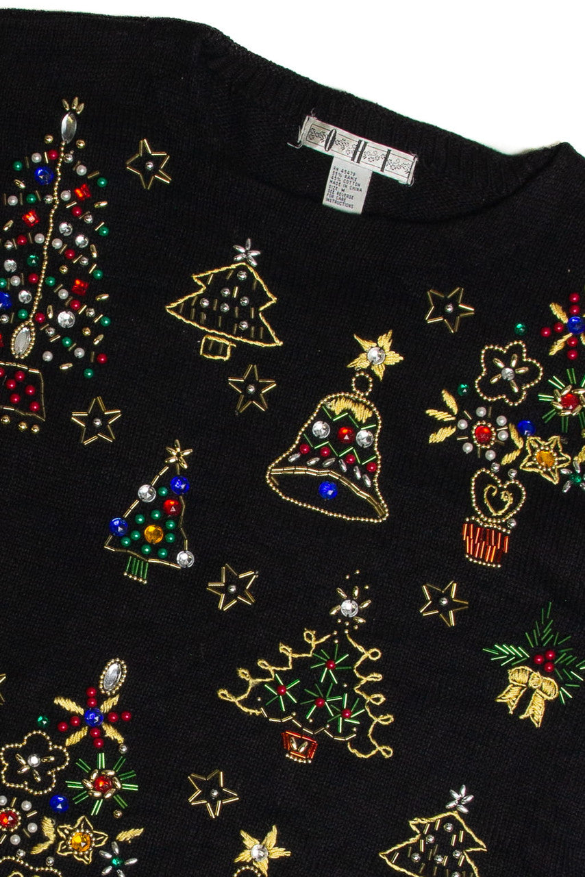 Vintage Black Ugly Christmas Sweater 59657