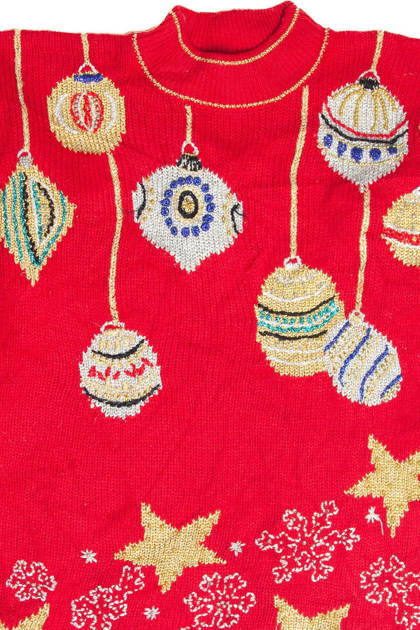 Vintage Red Ugly Christmas Pullover 63359