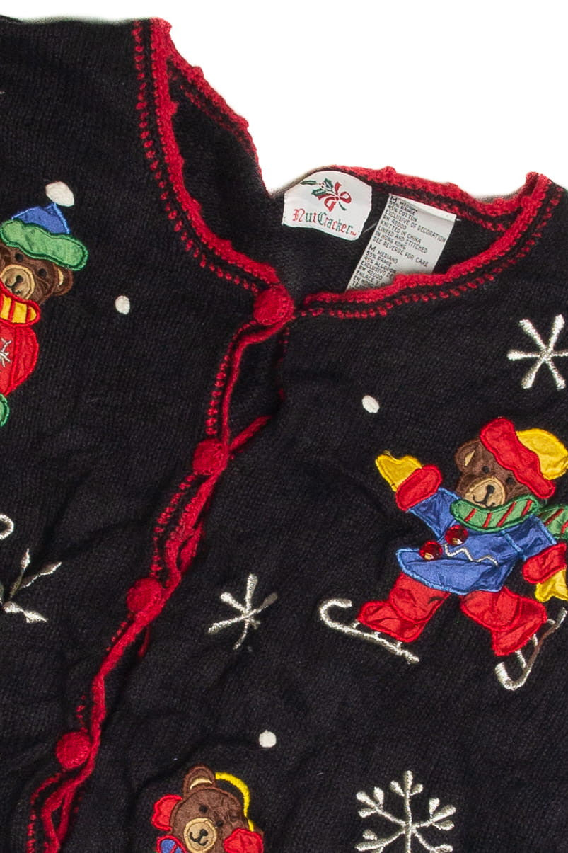 Vintage Black Ugly Christmas Cardigan 59864