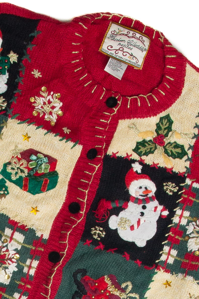 Vintage Red Ugly Christmas Cardigan 59870
