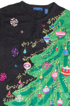 Vintage Black Ugly Christmas Cardigan 63238