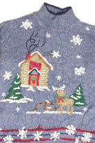 Vintage Blue Ugly Christmas Pullover 63084