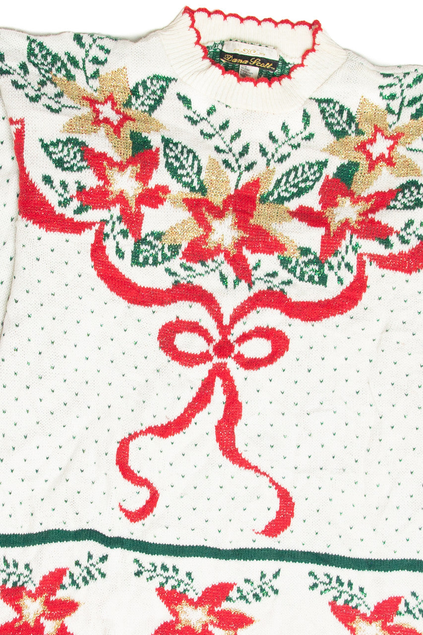 Vintage White Ugly Christmas Pullover 63196
