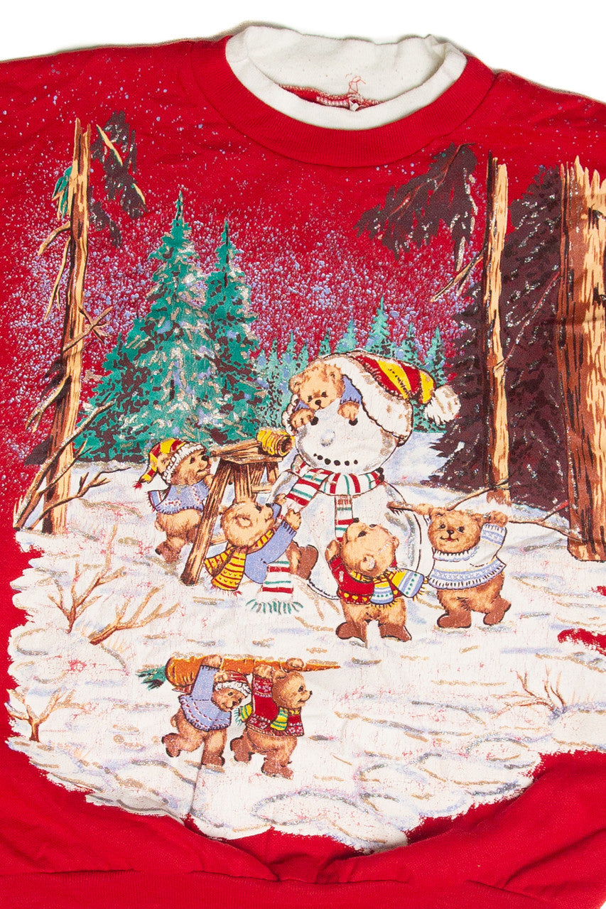 Vintage Red Holiday Sweatshirt 63048