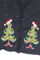 Vintage Black Ugly Christmas Cardigan 63117
