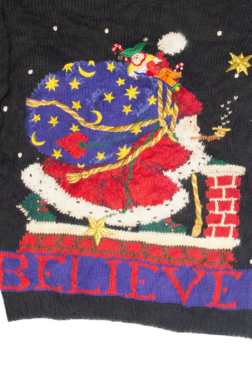 Vintage Black Ugly Christmas Pullover 63211