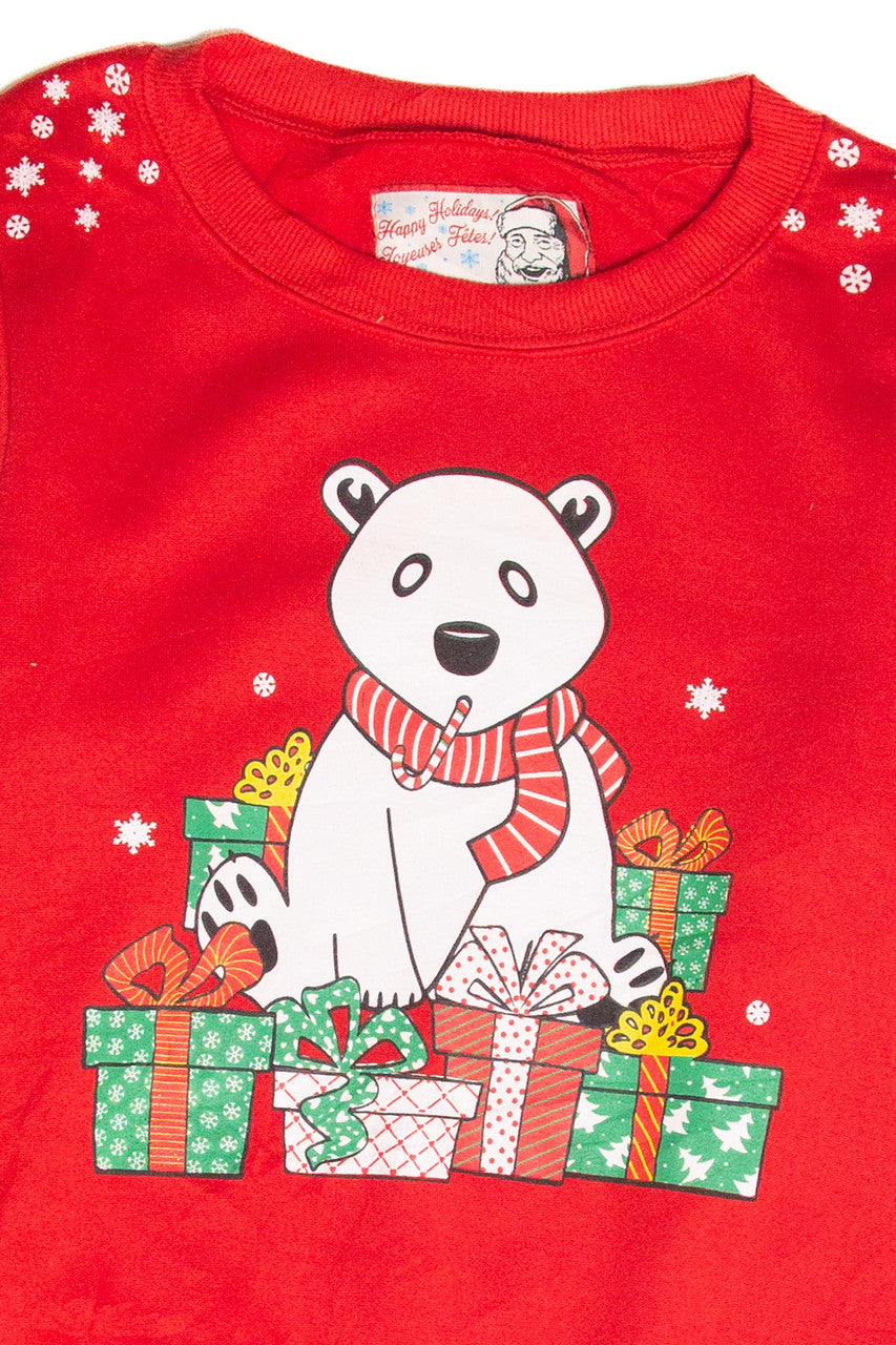 Polar Bear Red Holiday Sweatshirt