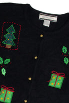 Vintage Black Ugly Christmas Cardigan 62644