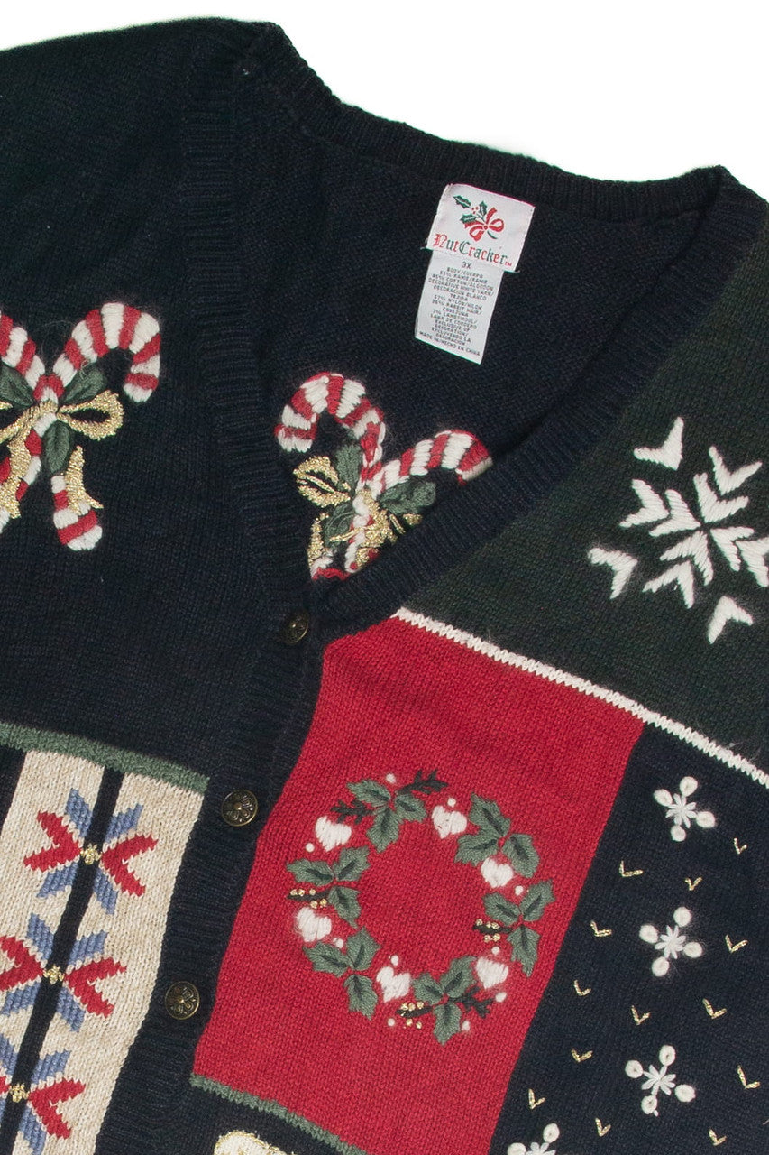 Vintage Black Ugly Christmas Vest 59986