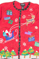Vintage Red Ugly Christmas Cardigan 63172