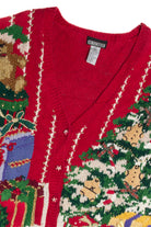 Vintage Red Ugly Christmas Cardigan 62645