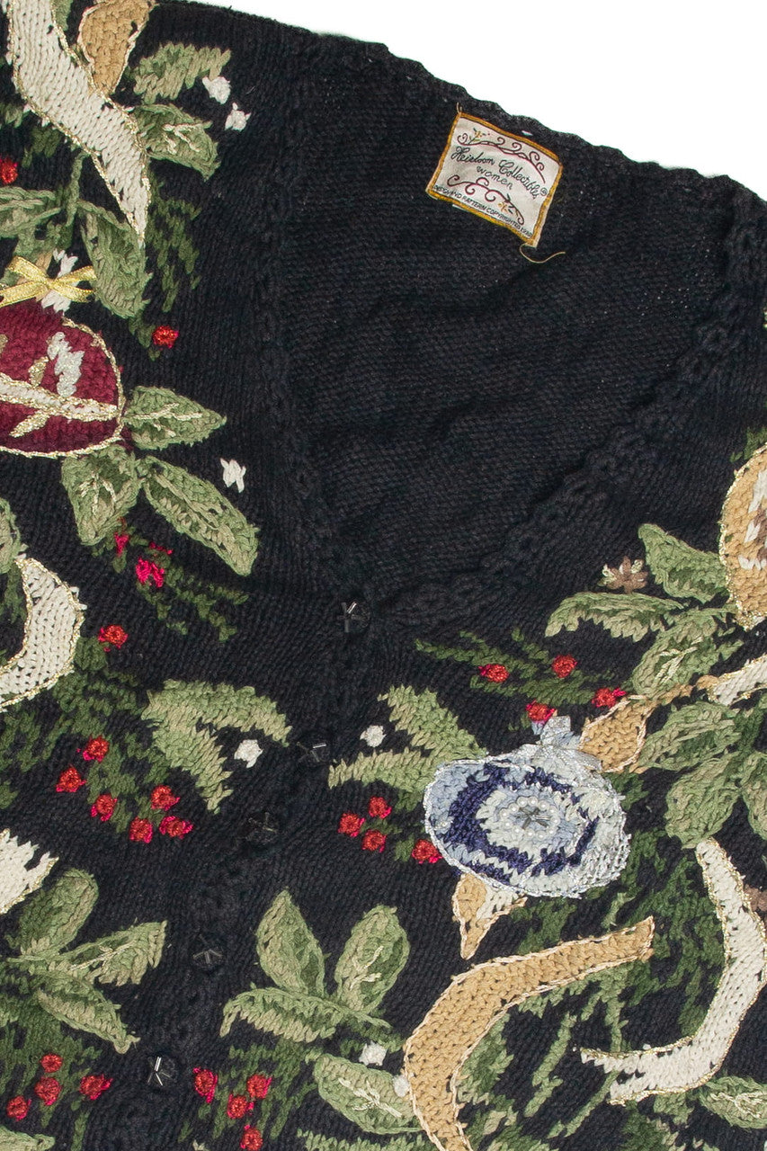 Vintage Black Ugly Christmas Cardigan 59709