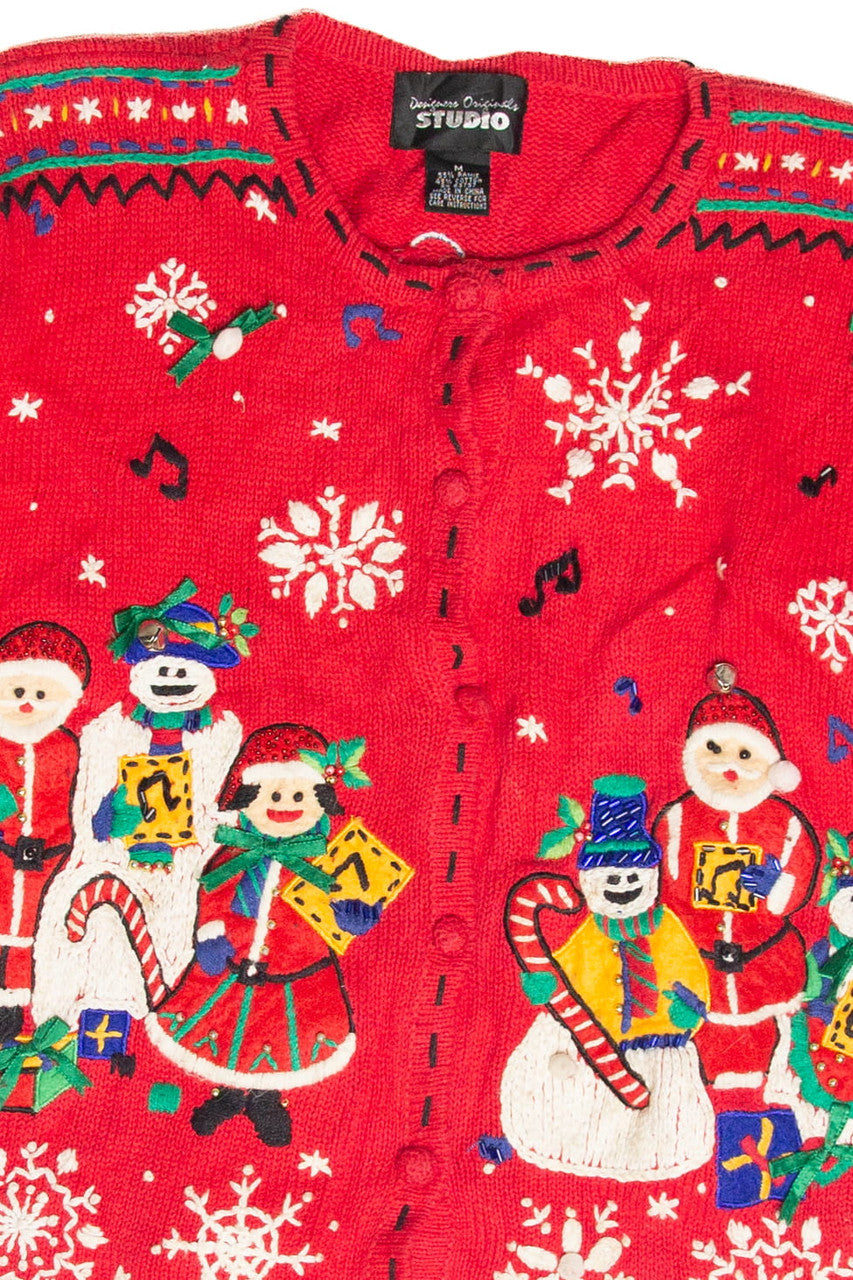 Vintage Red Ugly Christmas Cardigan 63033