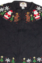 Vintage Black Ugly Christmas Cardigan 63435