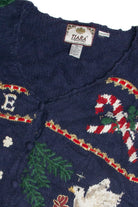 Vintage Blue Ugly Christmas Cardigan 59711