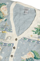 Vintage Blue Ugly Christmas Cardigan 59733