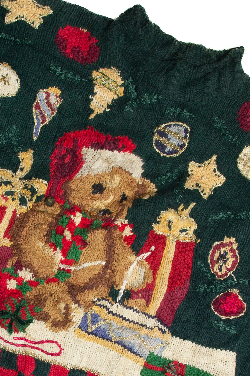 Vintage Green Ugly Christmas Sweater 62445