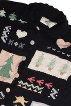 Vintage Black Ugly Christmas Cardigan 60955
