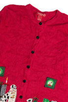 Vintage Red Ugly Christmas Cardigan 62572